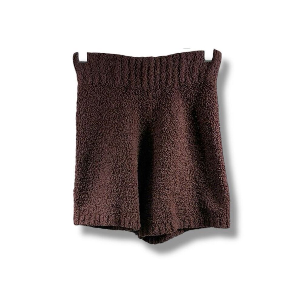 SKIMS Cozy Knit High Rise Shorts in Garnet Brown Size XXS/XS